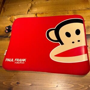 Paul Frank Julius the Monkey Red Neoprene Laptop Sleeve Case 2011 Y2K
